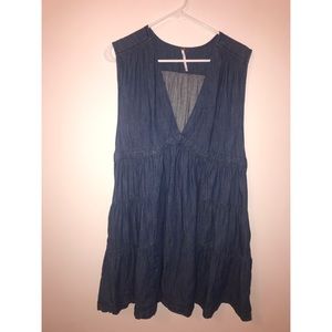 Free People Babydoll Denim Dress